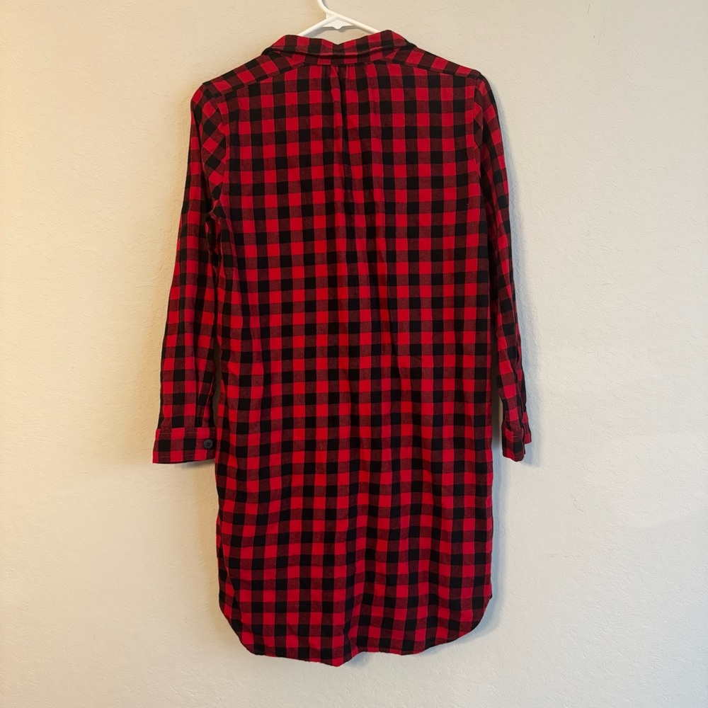 Madewell Buffalo Black and Red Plaid Dress XS - Picture 5 of 5